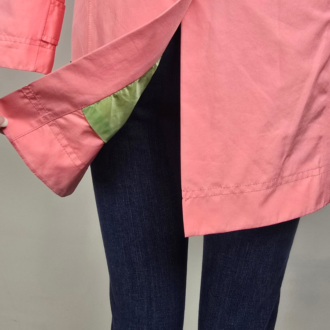 Lilly Pulitzer Pink Gore Tex Rain Coat Size XS