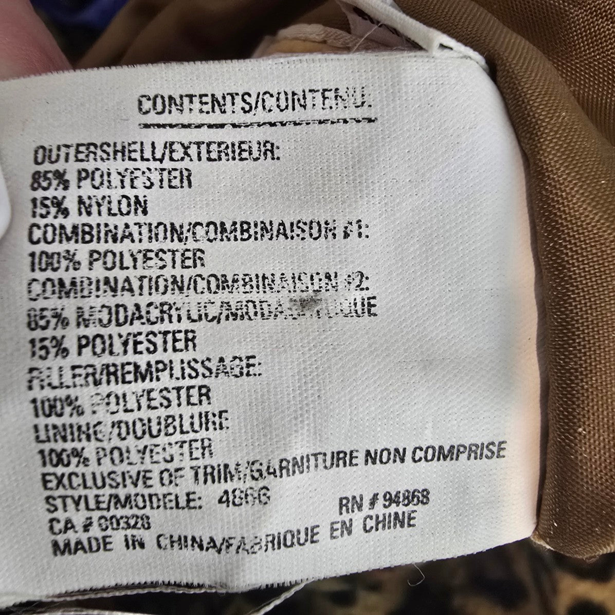 Apropos Animal Print Faux Fur Reversible Jacket Size XS