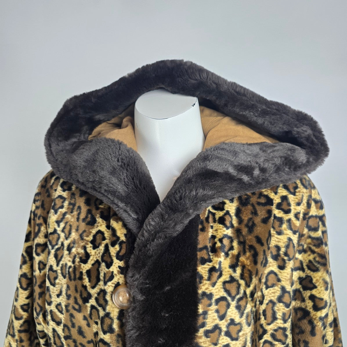 Apropos Animal Print Faux Fur Reversible Jacket Size XS