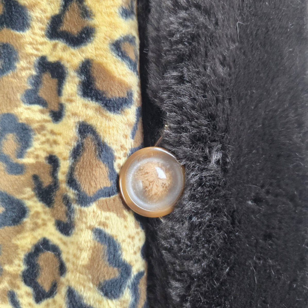 Apropos Animal Print Faux Fur Reversible Jacket Size XS