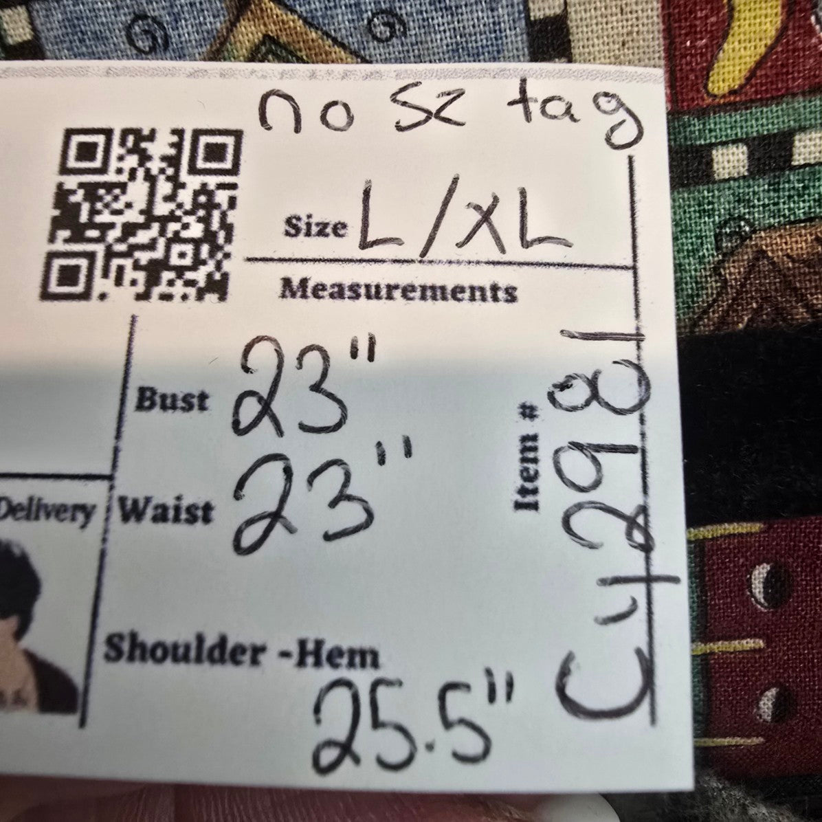 Handmade Christmas Snowman Jacket Size L/XL