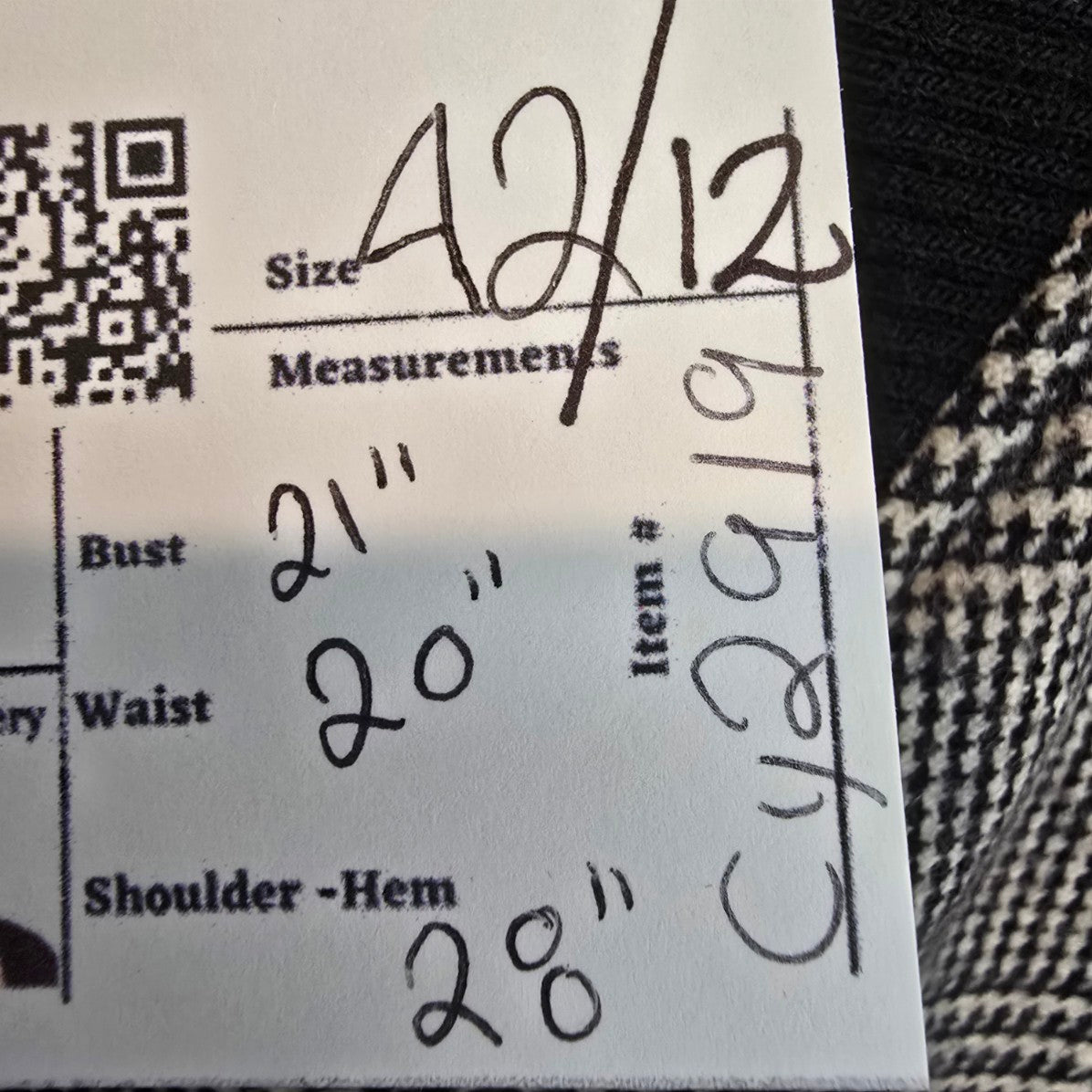 Le 31 Black Houndstooth Bomber Jacket Size 12