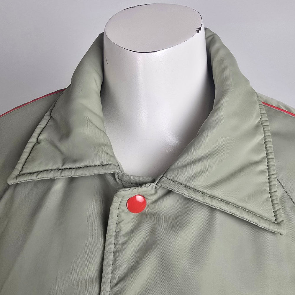 Vintage Mid West Sportswear Grey & Red Bomber Jacket Size 8