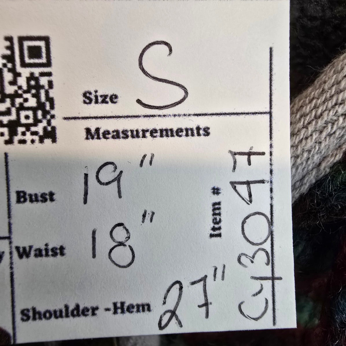 Laundromat Wool Grey Knit Zip Up Jacket Size S