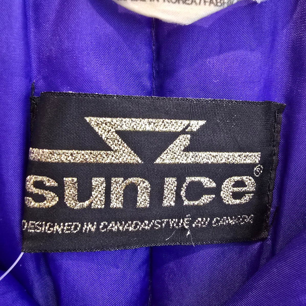 Vintage Sunice Blue Ski Pullover Jacket Size 10
