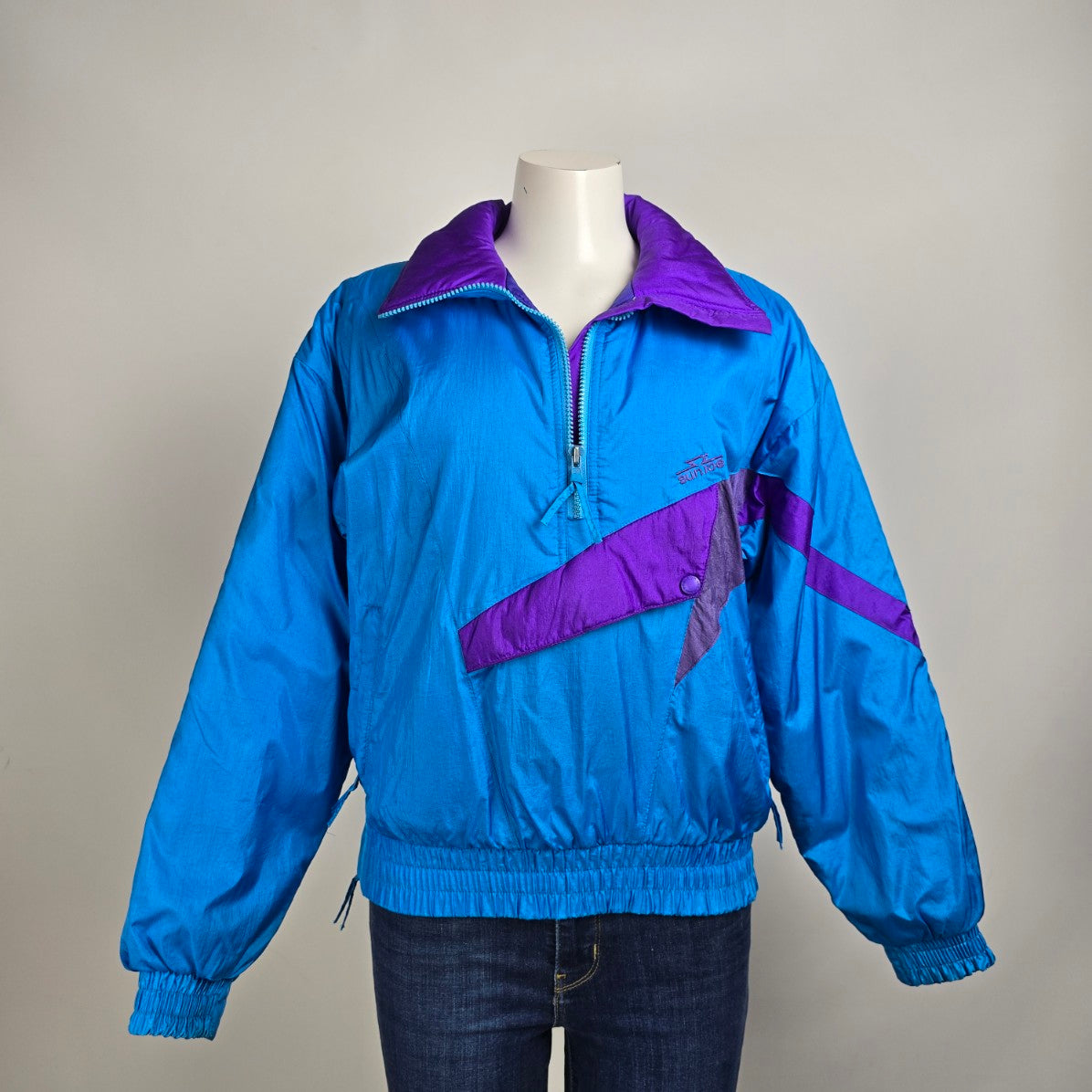Vintage Sunice Blue Ski Pullover Jacket Size 10