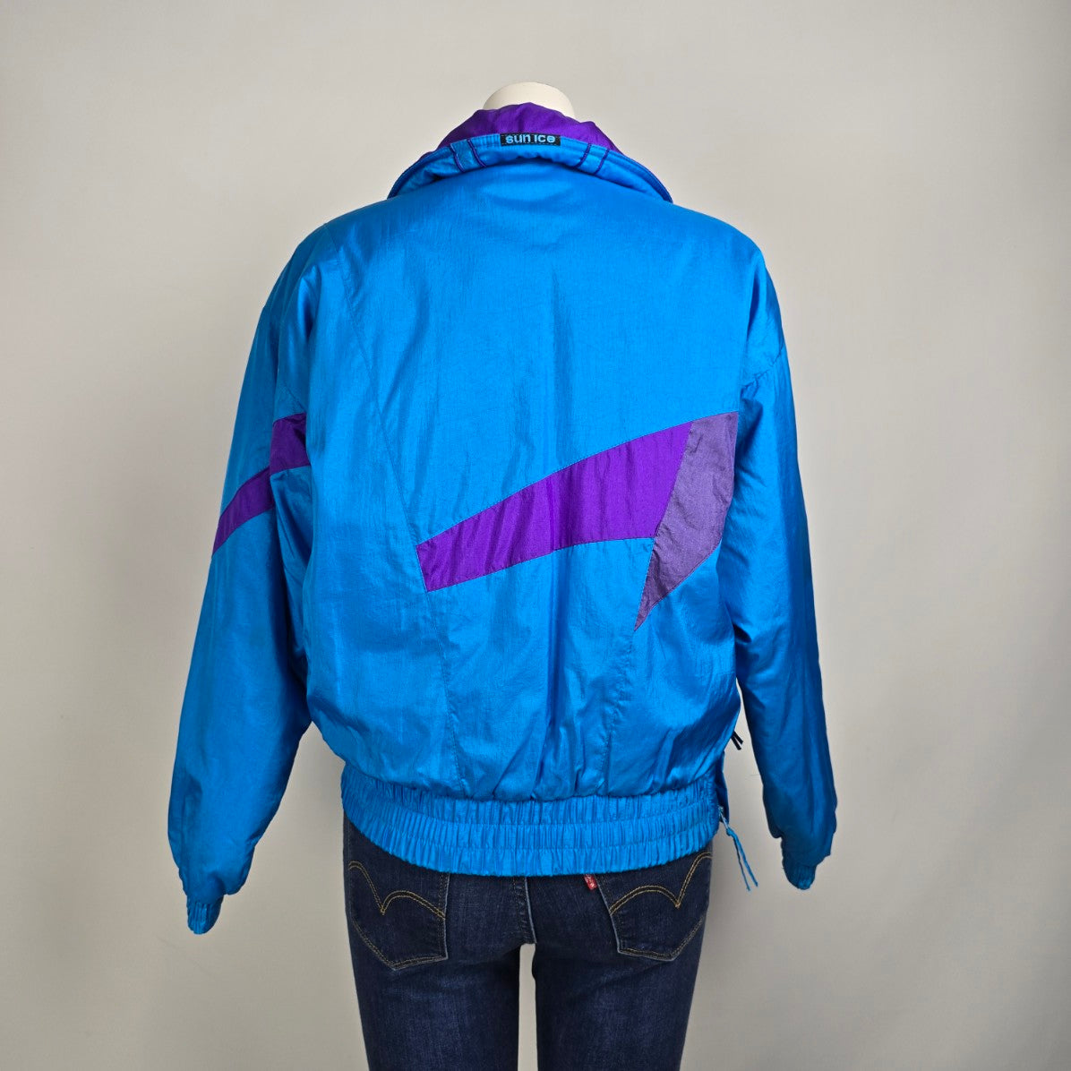 Vintage Sunice Blue Ski Pullover Jacket Size 10