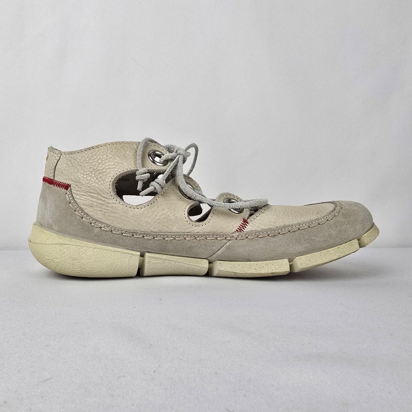 Ecco White Leather Lace Up Shoes Size 11