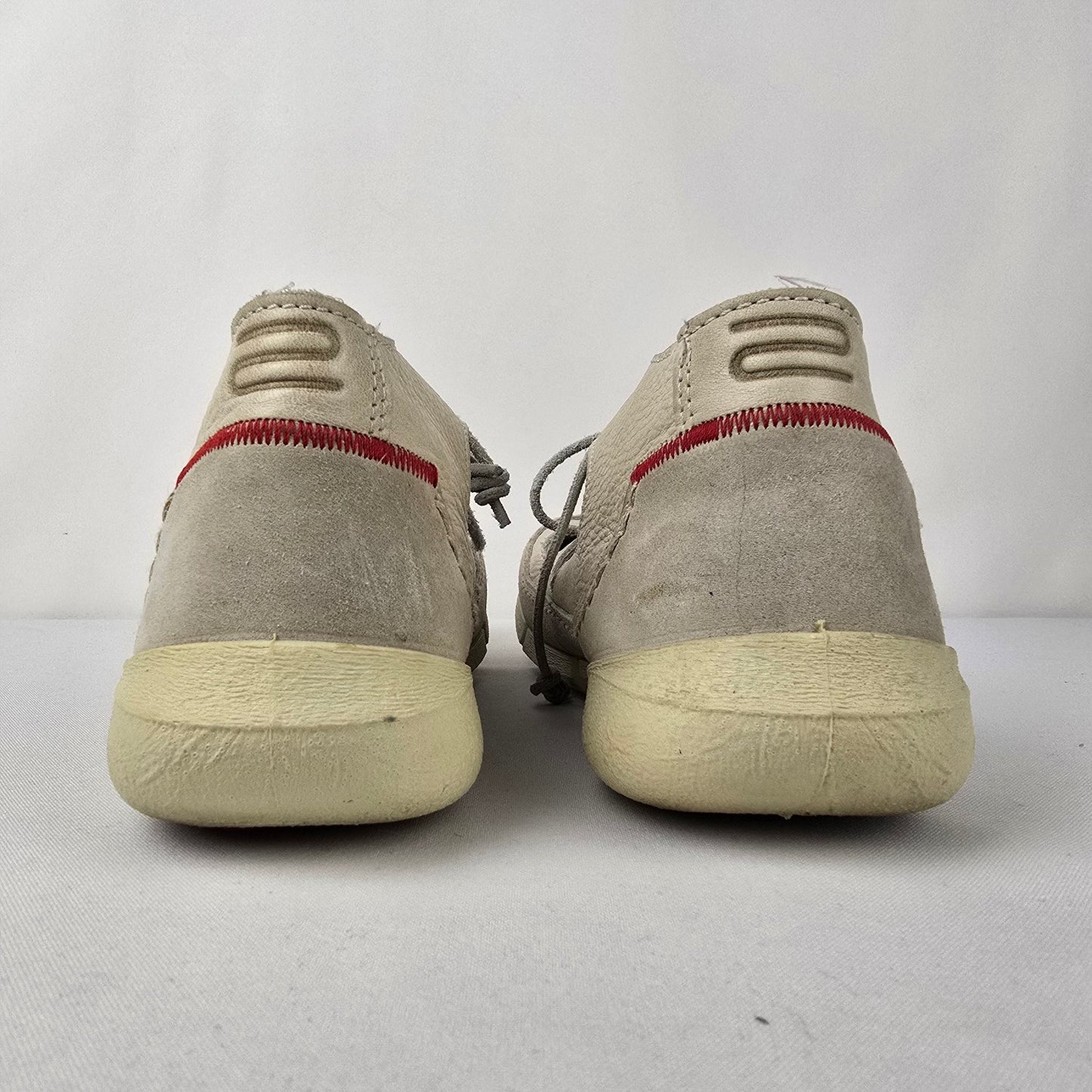 Ecco White Leather Lace Up Shoes Size 11