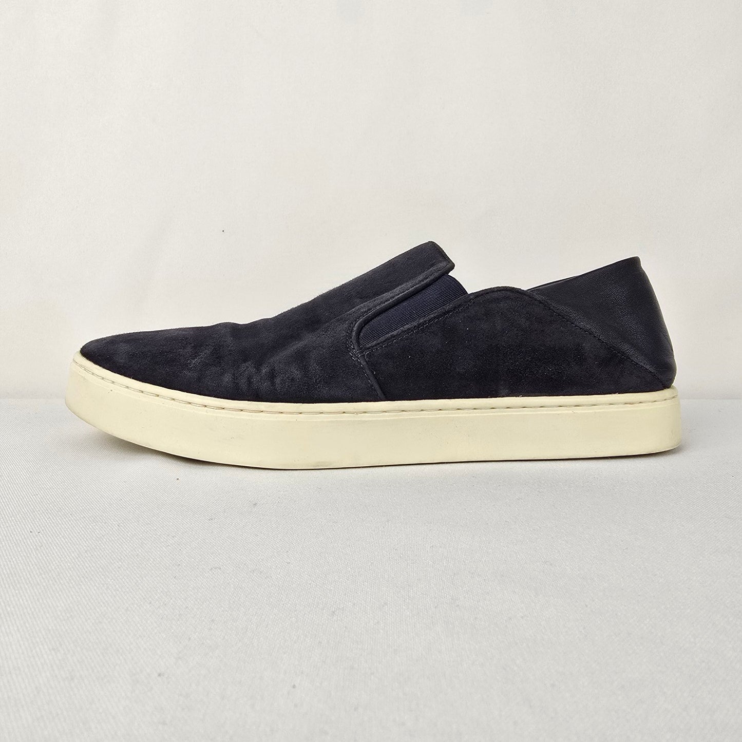 Vince Garvey Navy Blue Suede Slip-On Sneakers Size 8