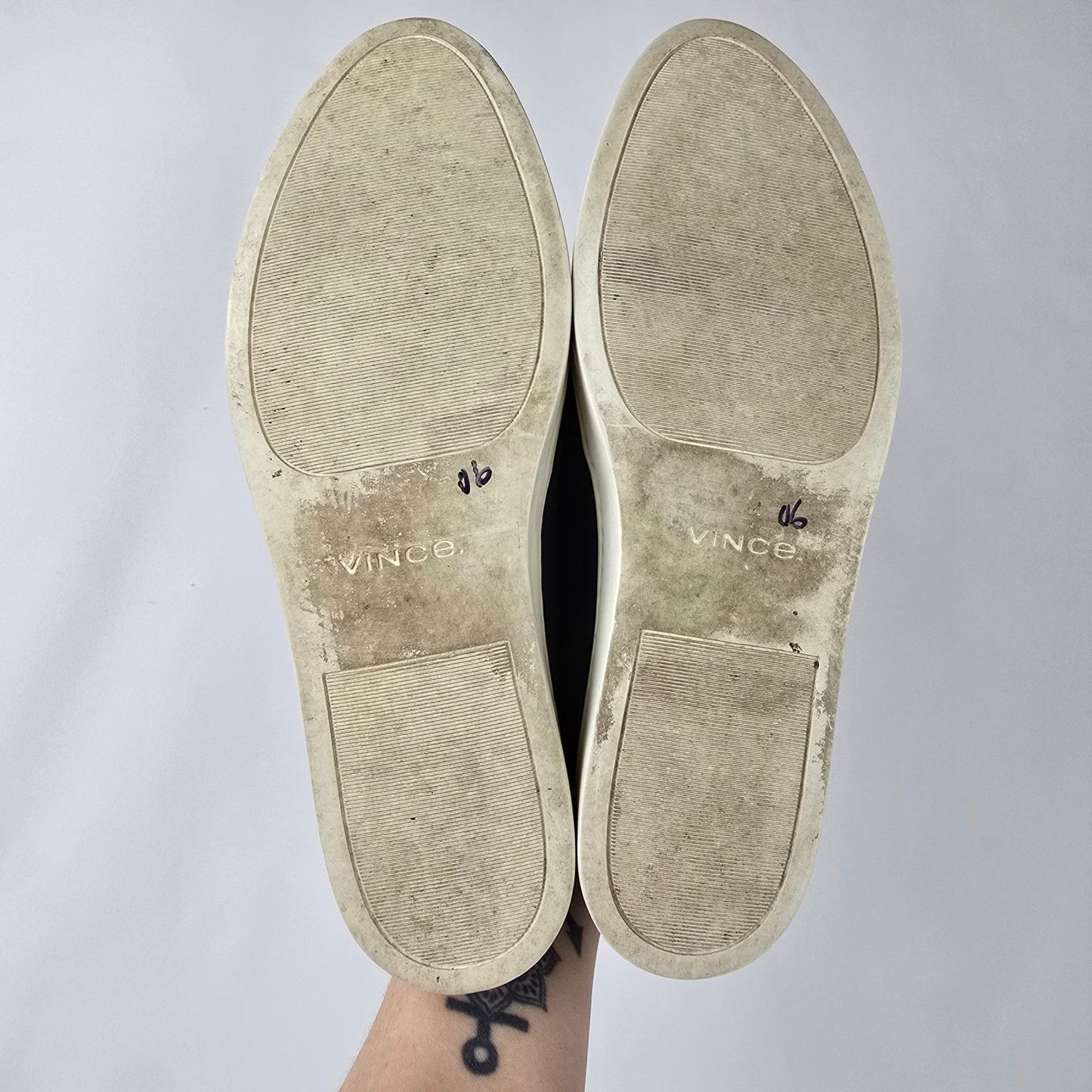 Vince Garvey Navy Blue Suede Slip-On Sneakers Size 8