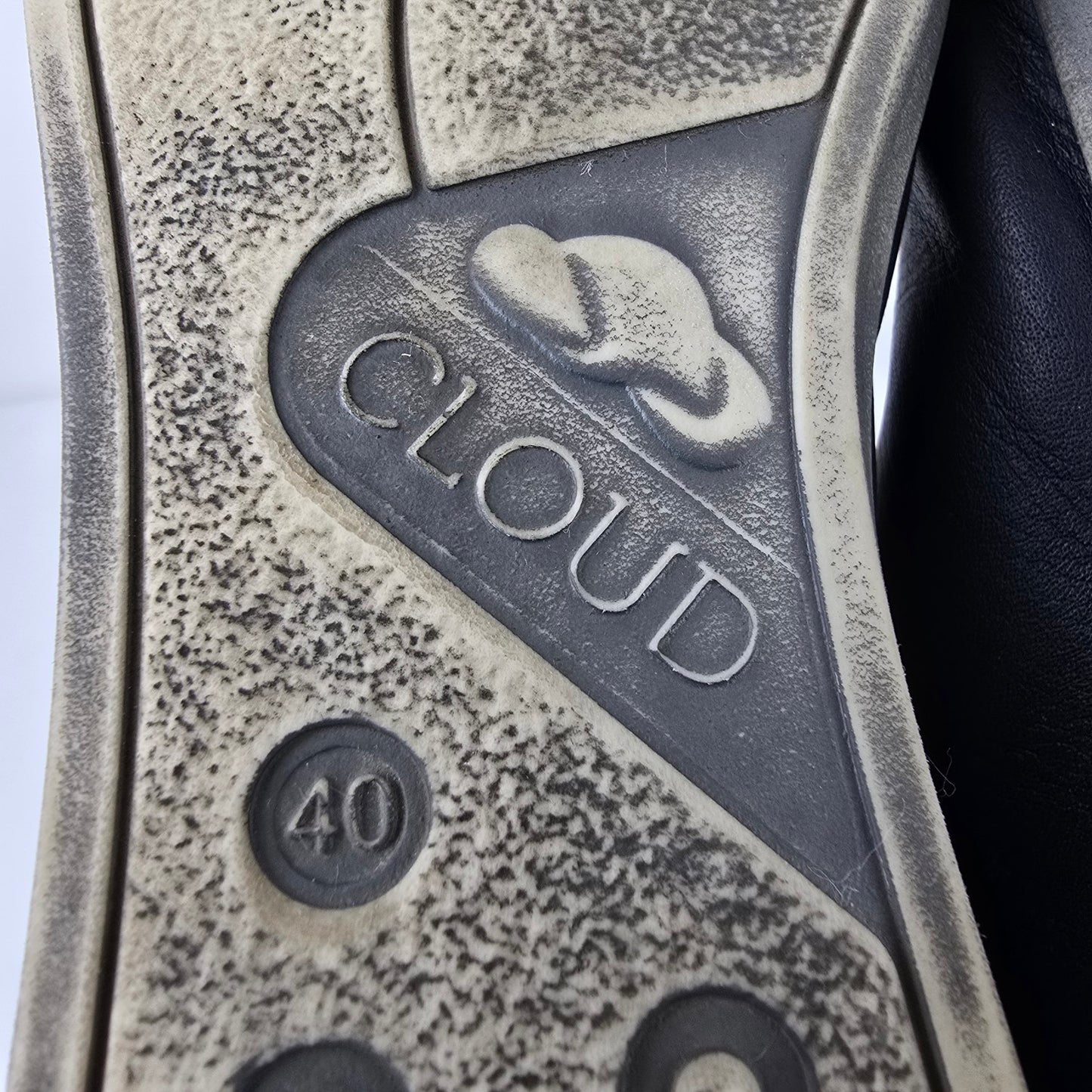 Cloud Aika Blue Leather Lace Up Shoes Size 9