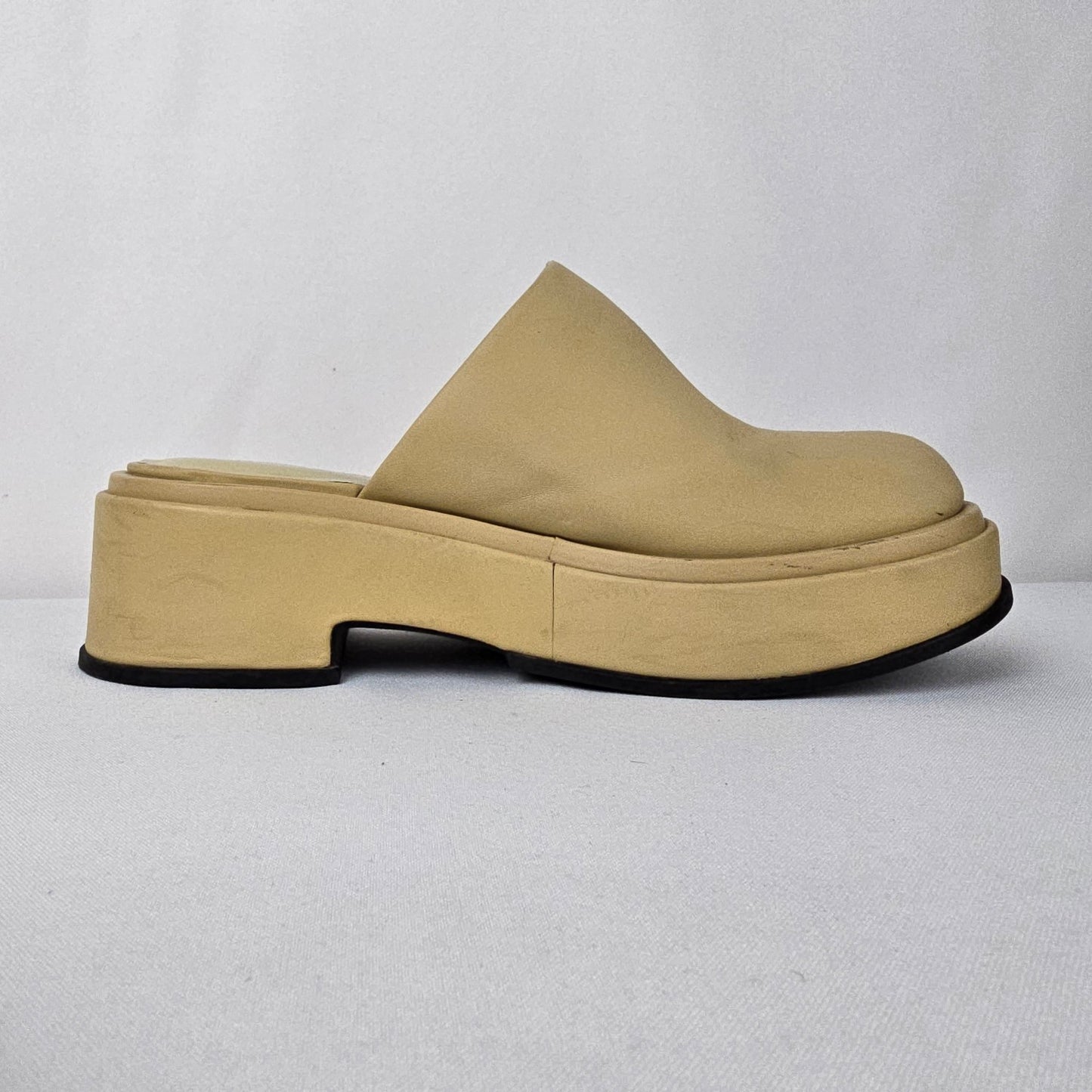 Charles & Keith Yellow Platform Clogs Size 9