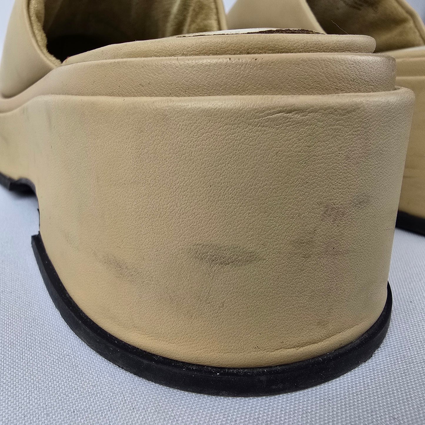 Charles & Keith Yellow Platform Clogs Size 9