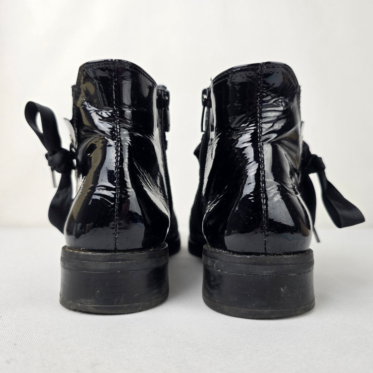 Dorking Metallic Blue Ankle Boots Size 9