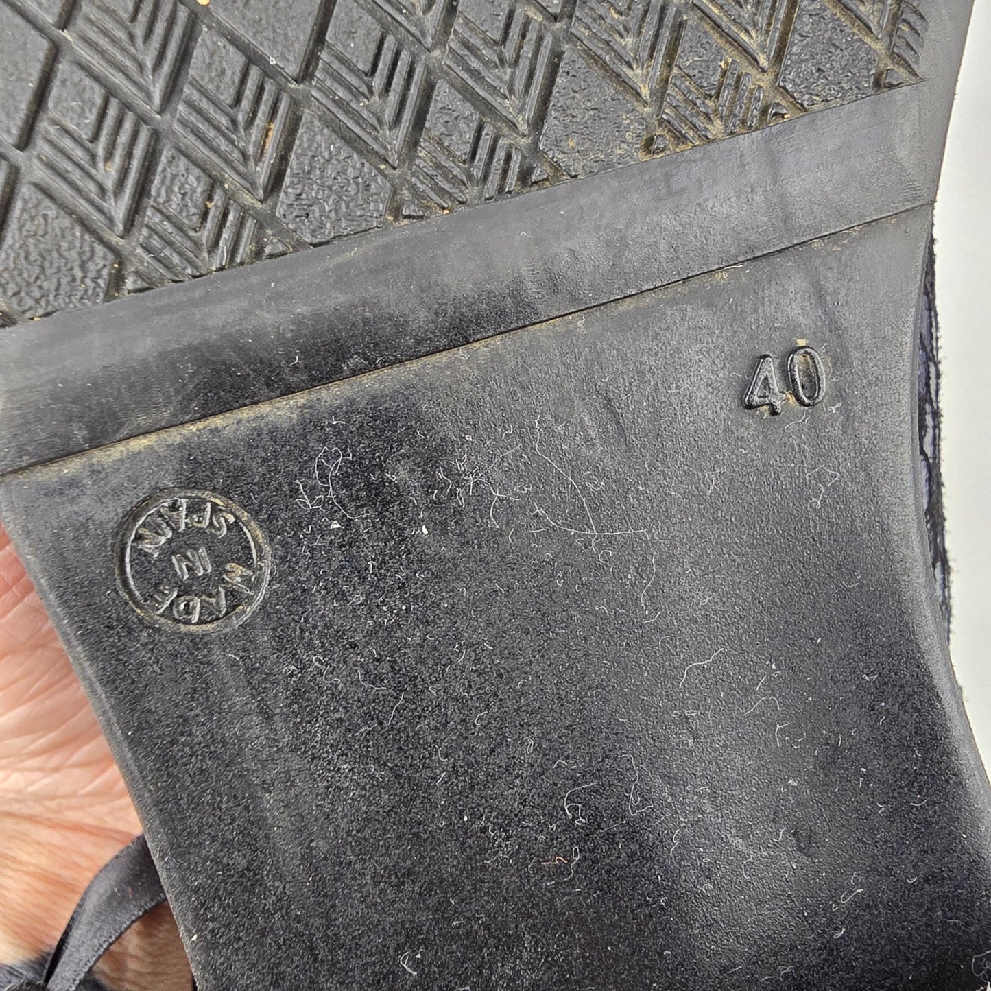 Dorking Metallic Blue Ankle Boots Size 9