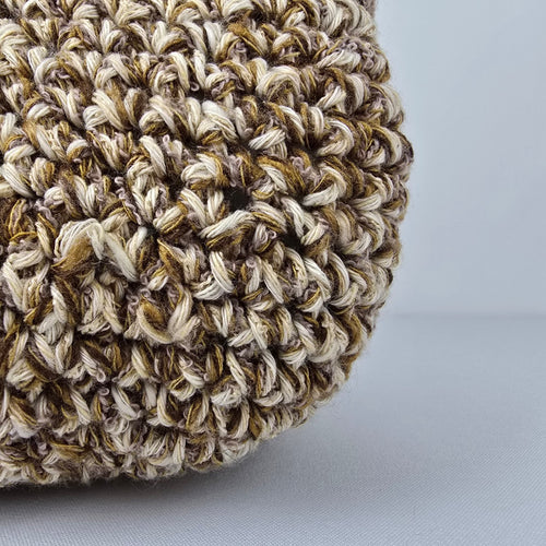 Handmade Brown Woven Shoulder Hobo Bag Purse