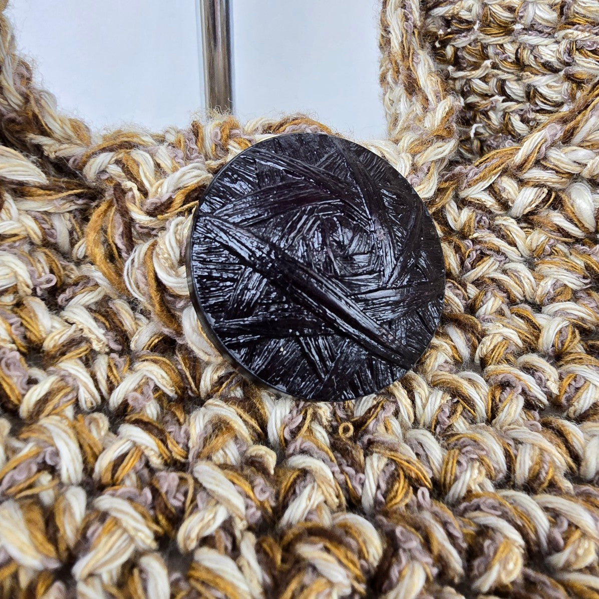 Handmade Brown Woven Shoulder Hobo Bag Purse