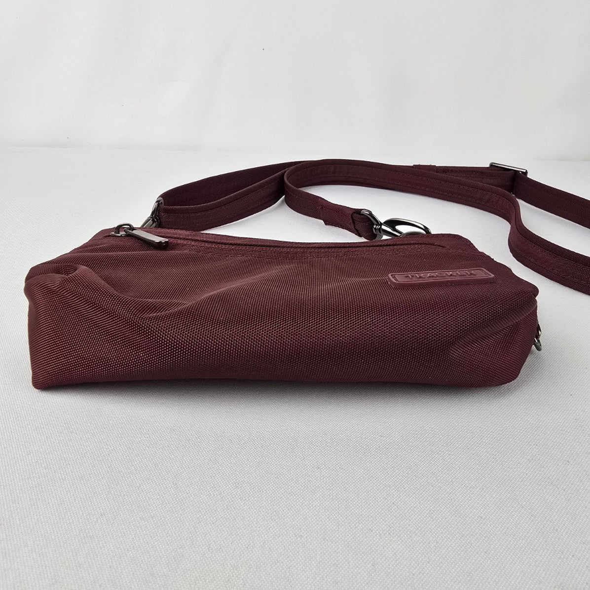 Tracker Burgundy Travel Crossbody Purse