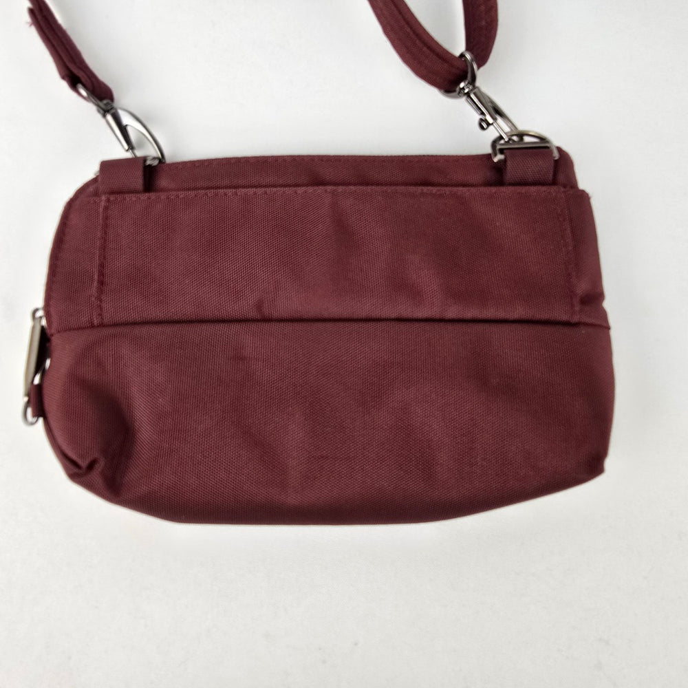Tracker Burgundy Travel Crossbody Purse