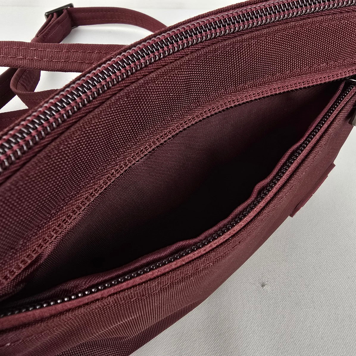 Tracker Burgundy Travel Crossbody Purse
