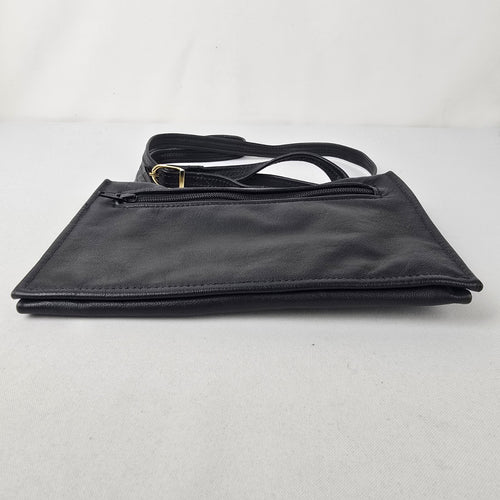 Vintage Black & Purple Clutch Shoulder Purse