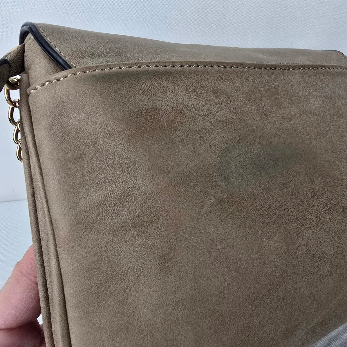 Call it Spring Taupe Tassel Detail Crossbody Purse