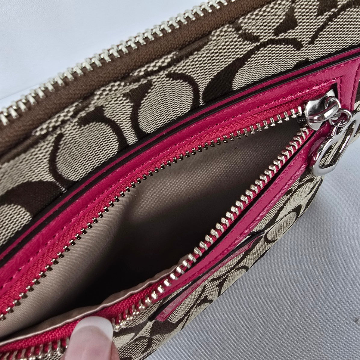 Coach Poppy Daisy Pink Monogram Crossbody Bag