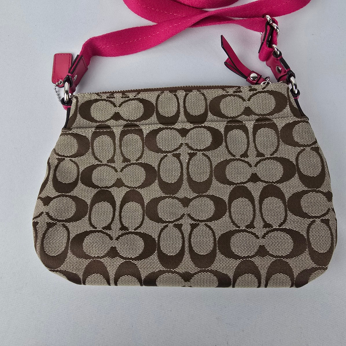 Coach Poppy Daisy Pink Monogram Crossbody Bag