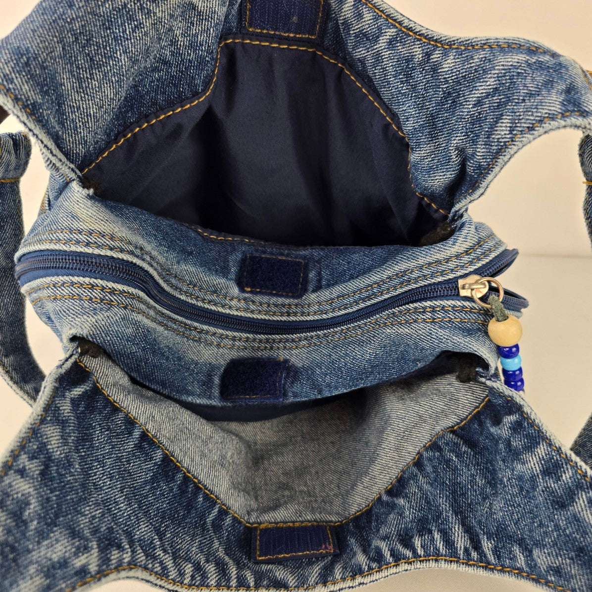 Vintage Denim Shoulder Purse