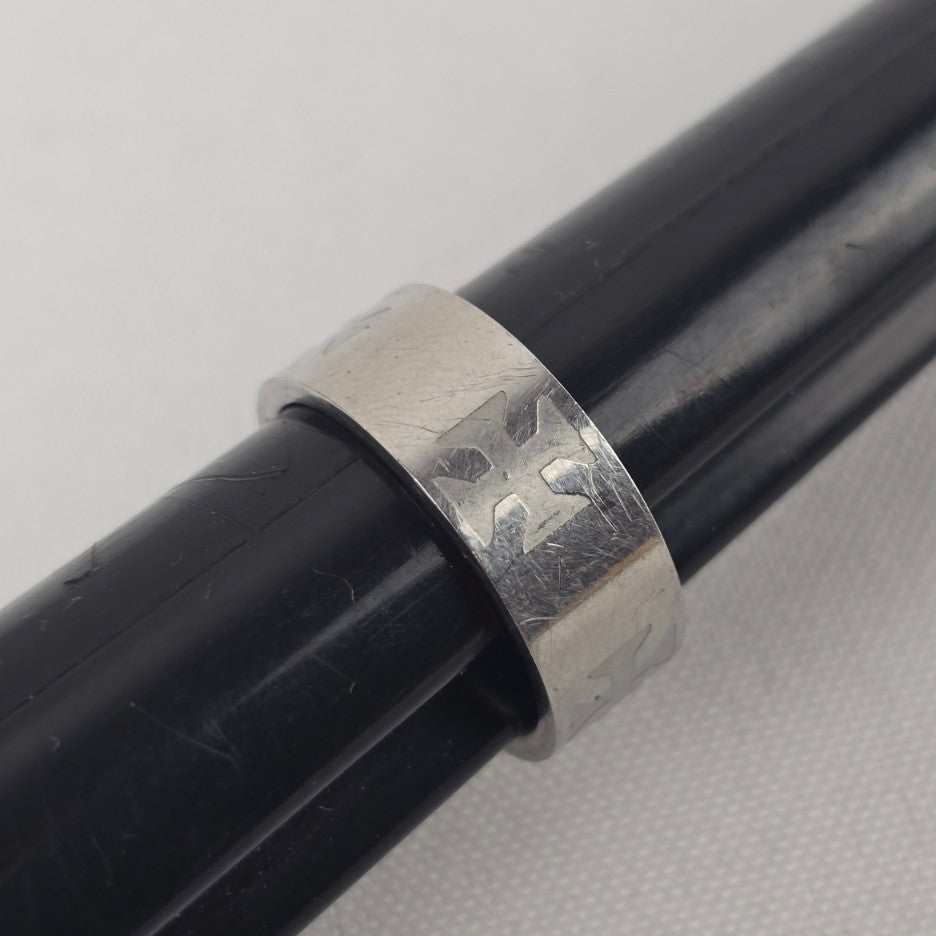 Stainless Steel Cross Ring Size 8