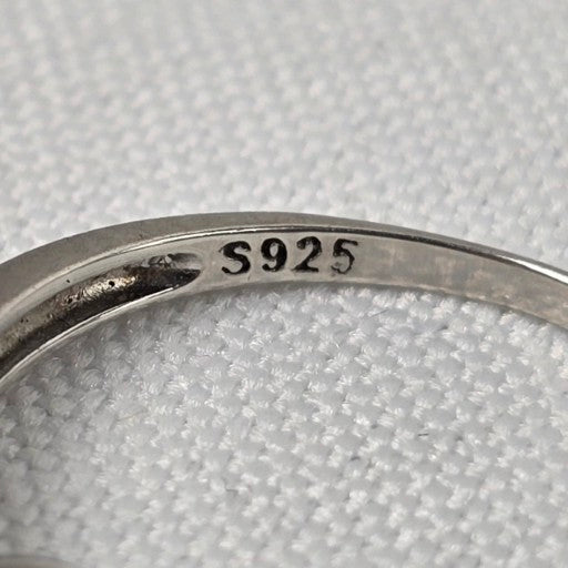 S925 Sterling Silver CZ Stone Ring Size 7