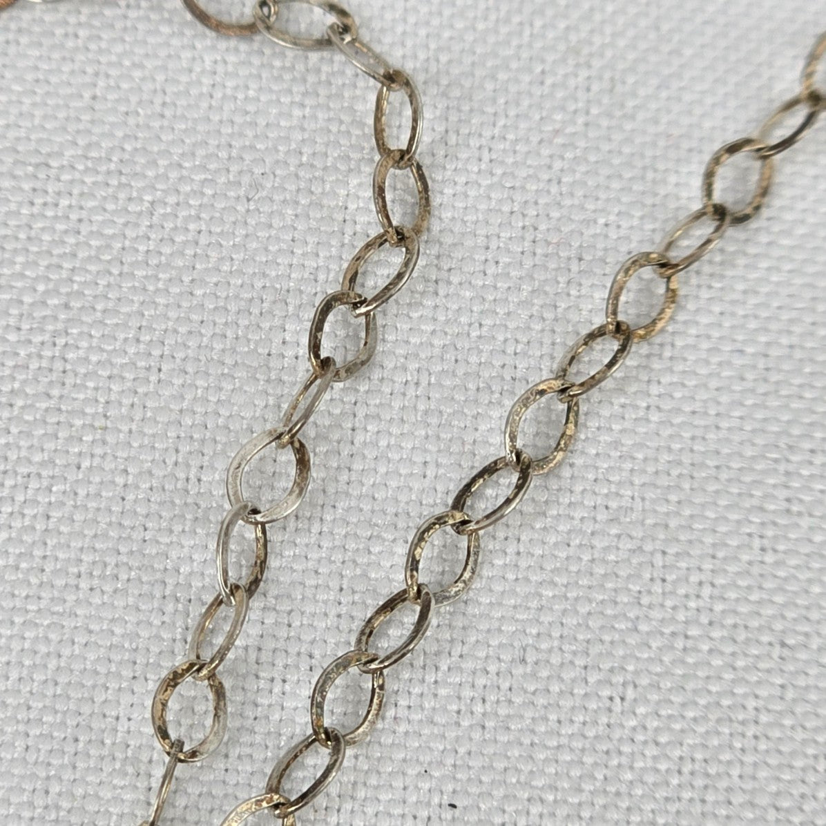 925 Sterling Silver Natural Stone Cluster Drop Necklace