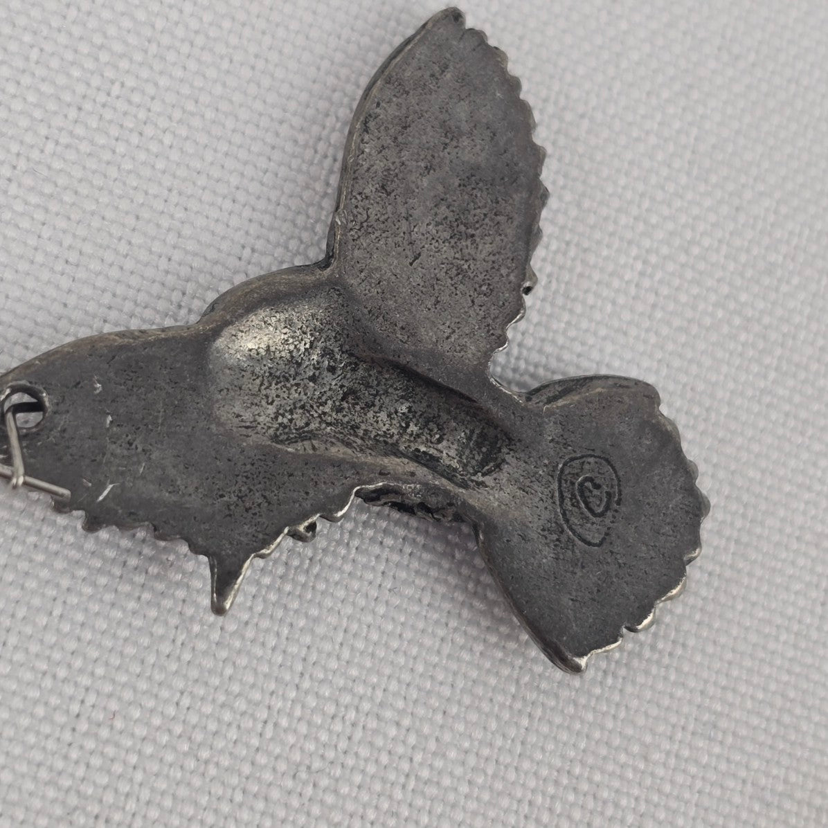 Pewter Silver Hummingbird Earrings