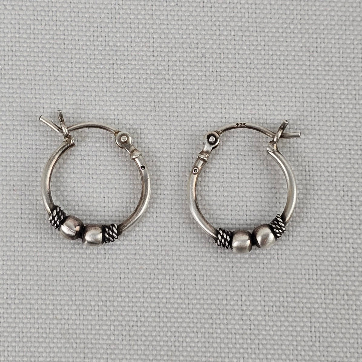 925 Sterling Silver Small Hoop Earrings