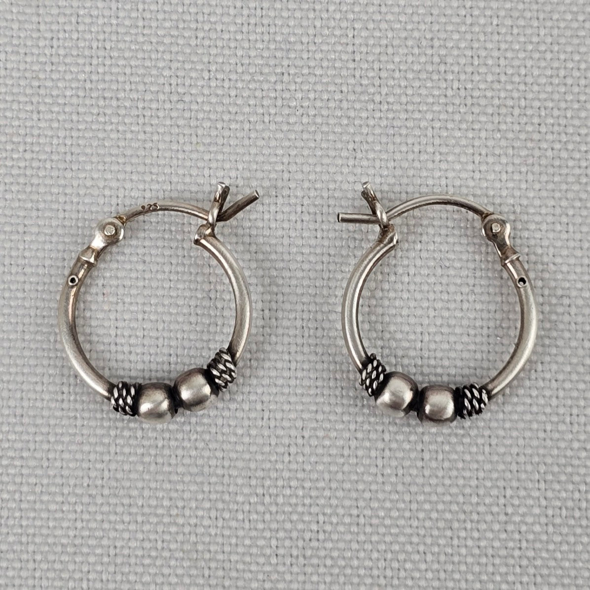 925 Sterling Silver Small Hoop Earrings