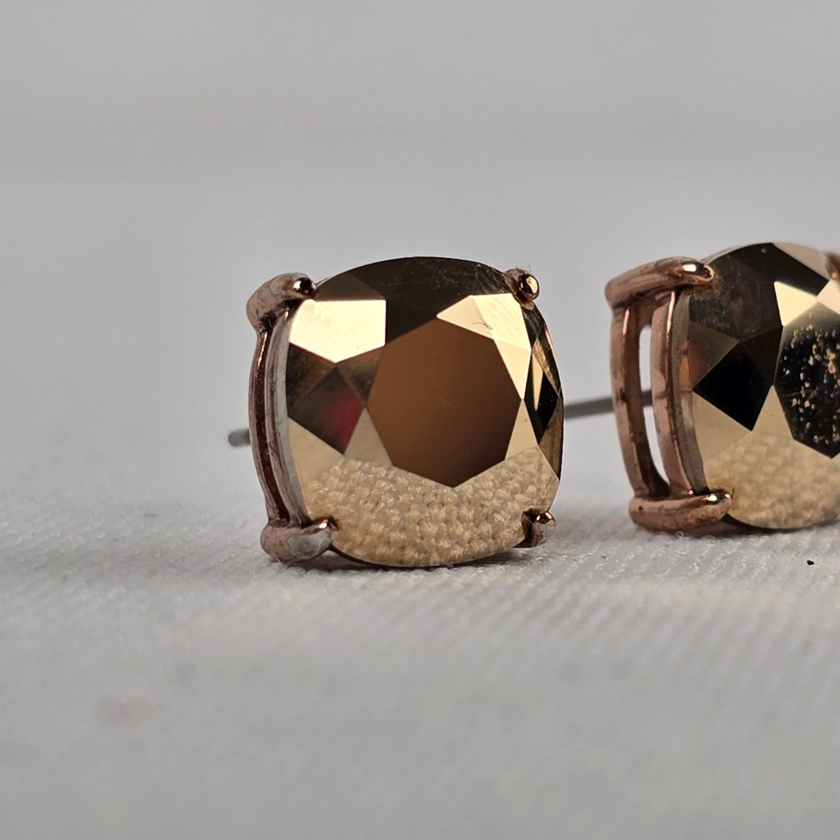 Origami Owl Swarovski Square Stud Earrings