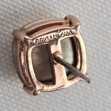 Origami Owl Swarovski Square Stud Earrings