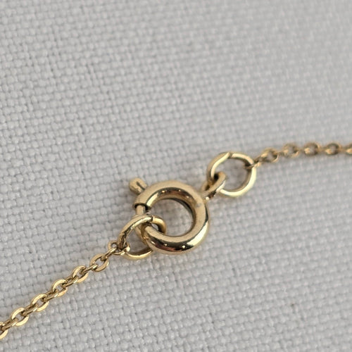 Vintage Gold Tone Iron Pendant Necklace