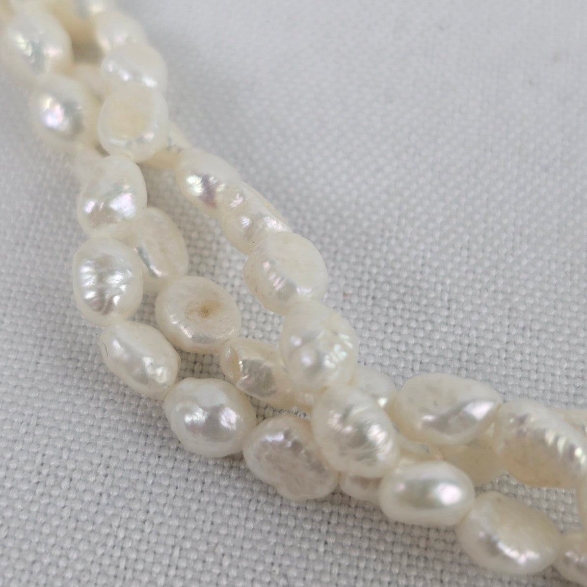 Vintage Fresh Water Pearl Layered Collar Necklace