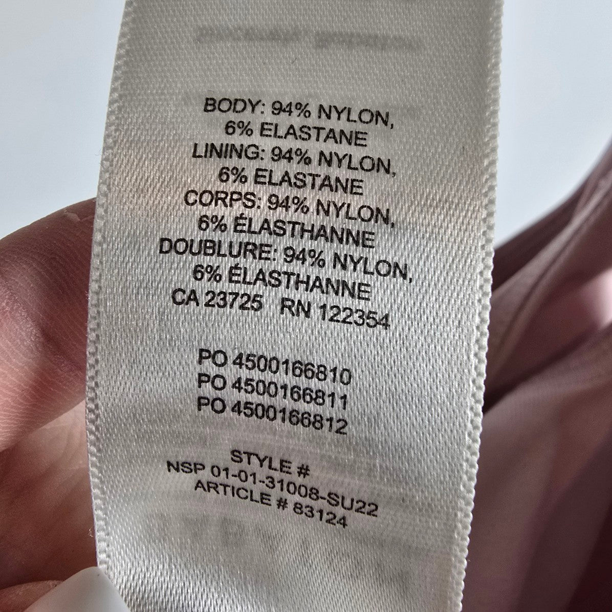 Babaton Soft Pink Contour Sweetheart Bodysuit Size XL