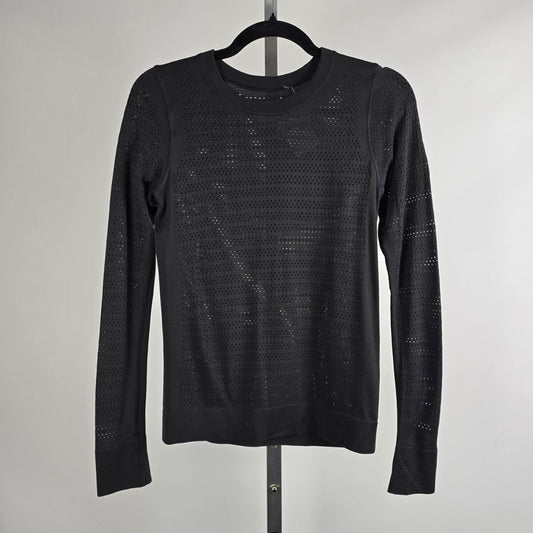 Lululemon Breeze Long Sleeve Black Shirt Size S/M