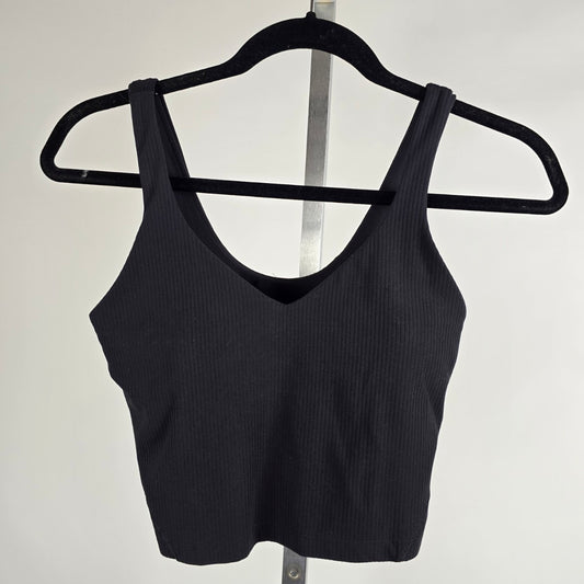 Lululemon Black Align Ribbed Knit Cropped Tank Top Size 4