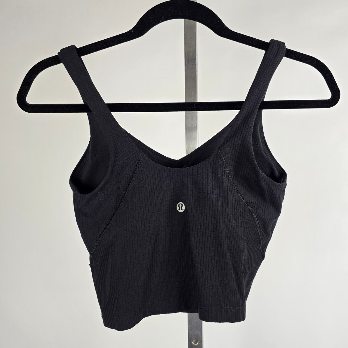 Lululemon Black Align Ribbed Knit Cropped Tank Top Size 4