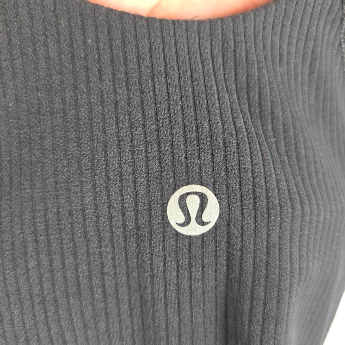 Lululemon Black Align Ribbed Knit Cropped Tank Top Size 4