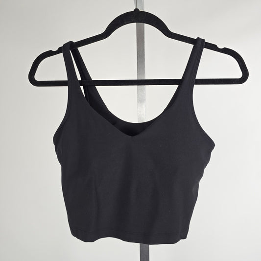 Lululemon Black Align Cropped Tank Top Size 6
