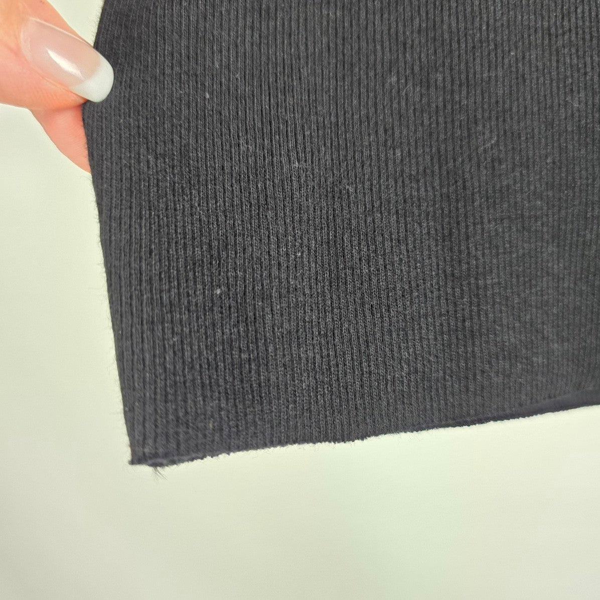 Sunday Best Black Ribbed Sleeveless Cropped Tank Top Size M