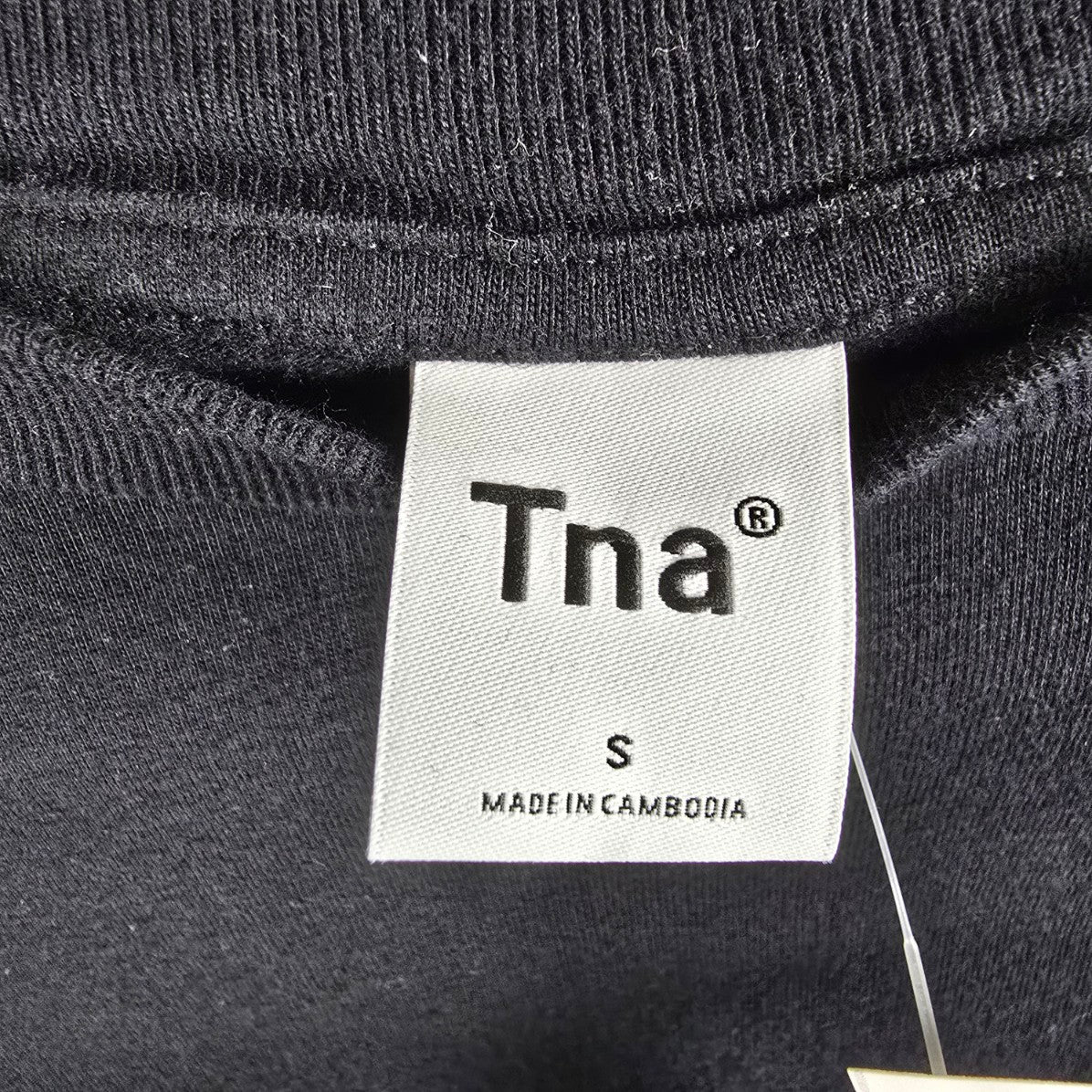 TNA Black Long Sleeve Crop Top Size S