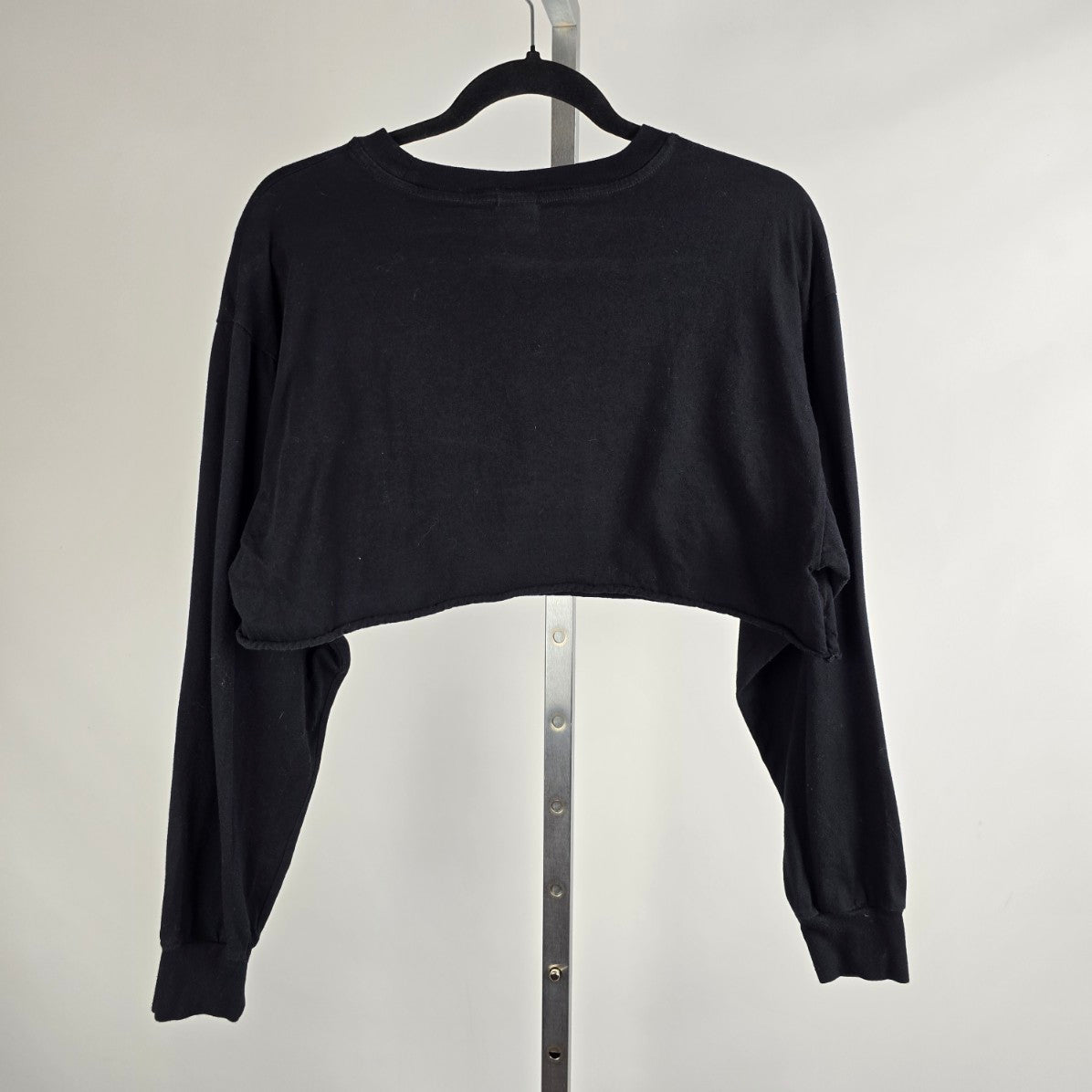 TNA Black Long Sleeve Crop Top Size S
