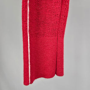 Babaton Artem Red Knit Cashmere Cropped Sweater Size XS